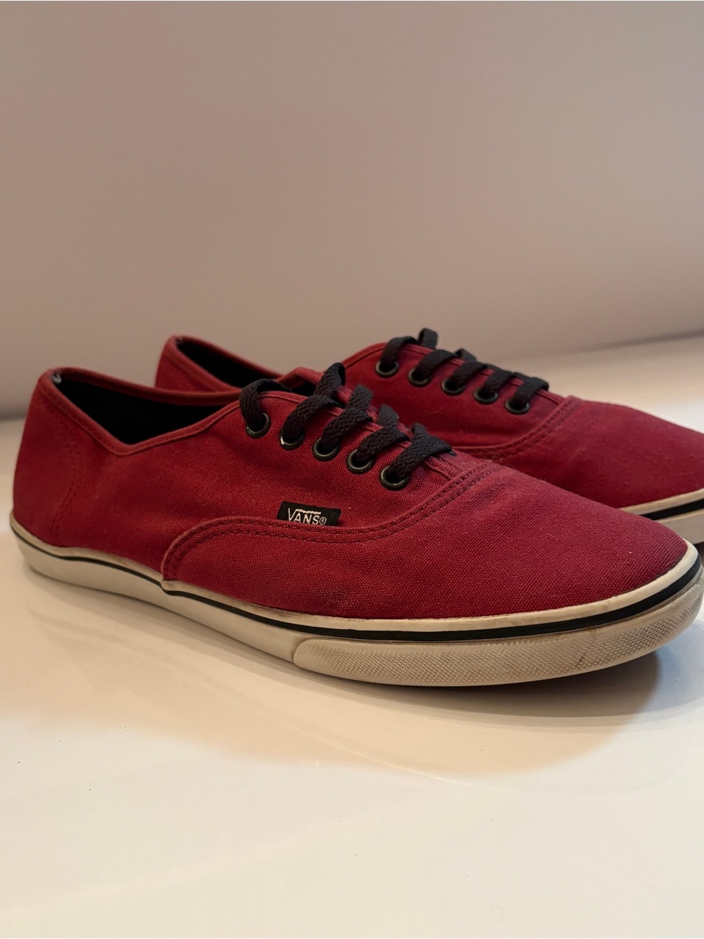 Vans Authentic Port Royale Maroon Low Top Sneakers~Mens 7.5
